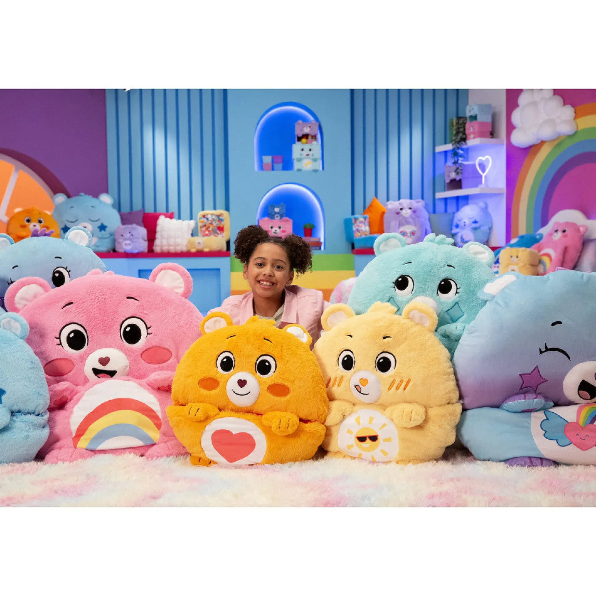Flat River Group Happy Nappers Care Bears Wish Bear Sleep Sack, Medium* Social & Emotional Skills|Stuffed Animals