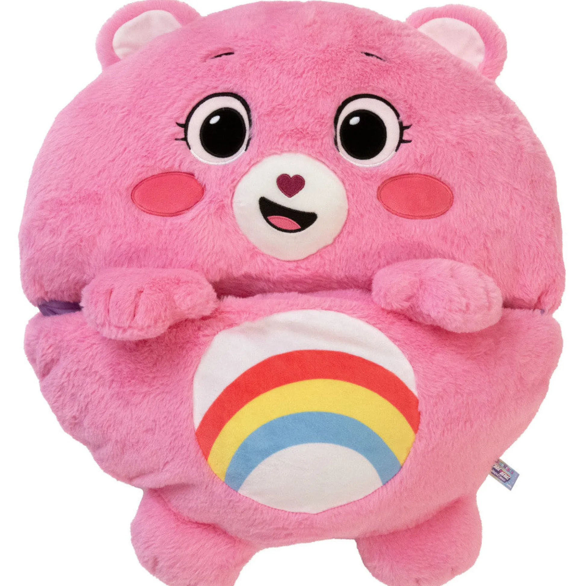 Flat River Group Happy Nappers Care Bears Cheer Bear Sleep Sack for Kids* Social & Emotional Skills|Stuffed Animals