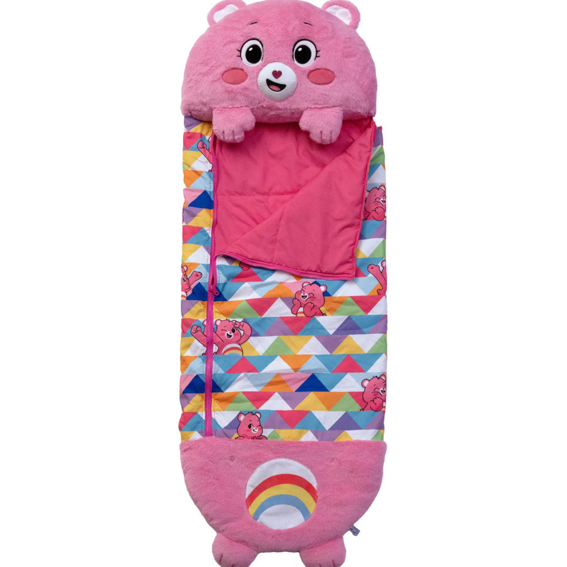 Flat River Group Happy Nappers Care Bears Cheer Bear Sleep Sack for Kids* Social & Emotional Skills|Stuffed Animals