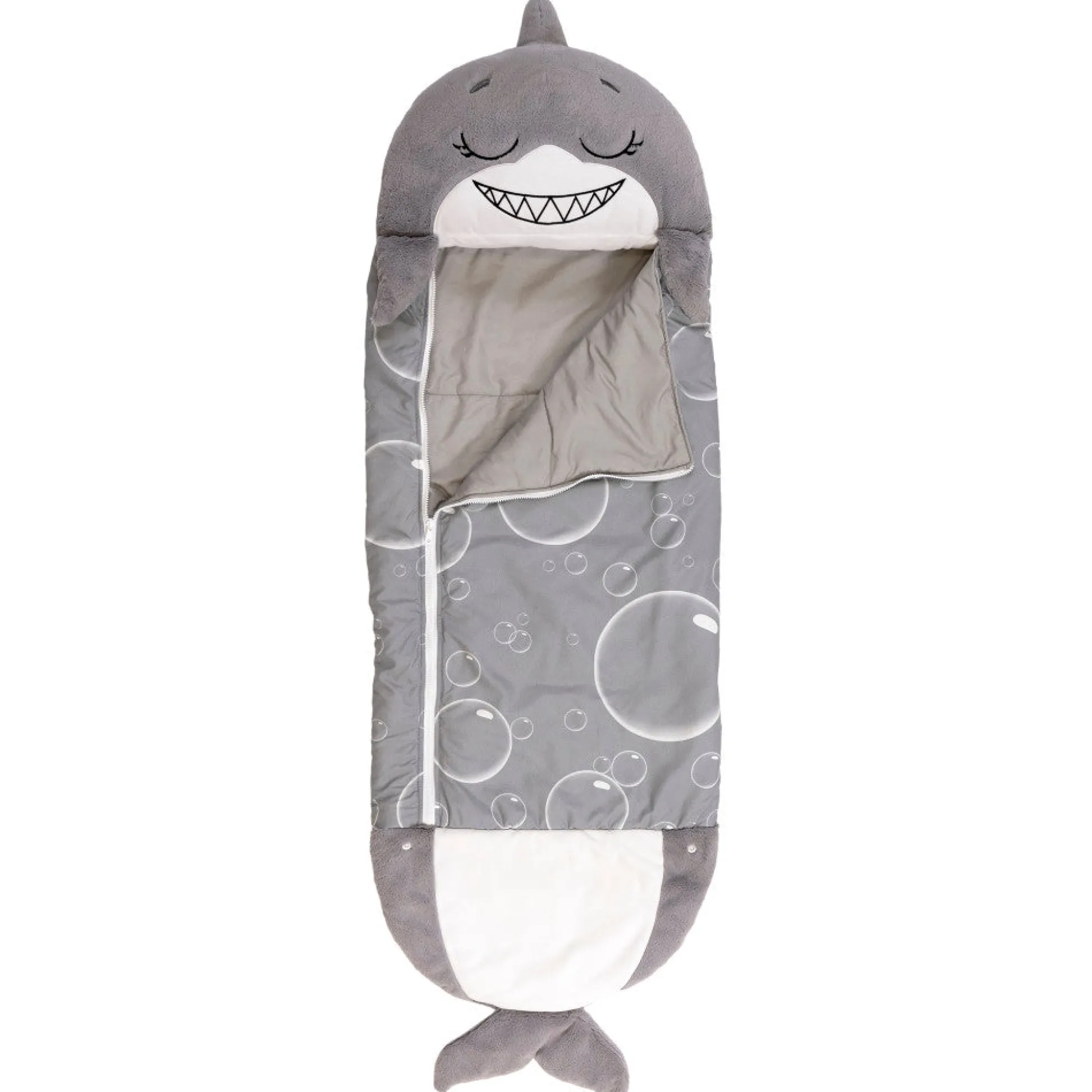 Flat River Group Happy Nappers Large 66 inch Grey Shark Pillow & Sleepy Sack - Kids 7+* Stuffed Animals|Stuffed Animals & Plush Toys