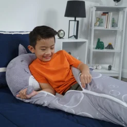 Flat River Group Happy Nappers Large 66 inch Grey Shark Pillow & Sleepy Sack - Kids 7+* Stuffed Animals|Stuffed Animals & Plush Toys
