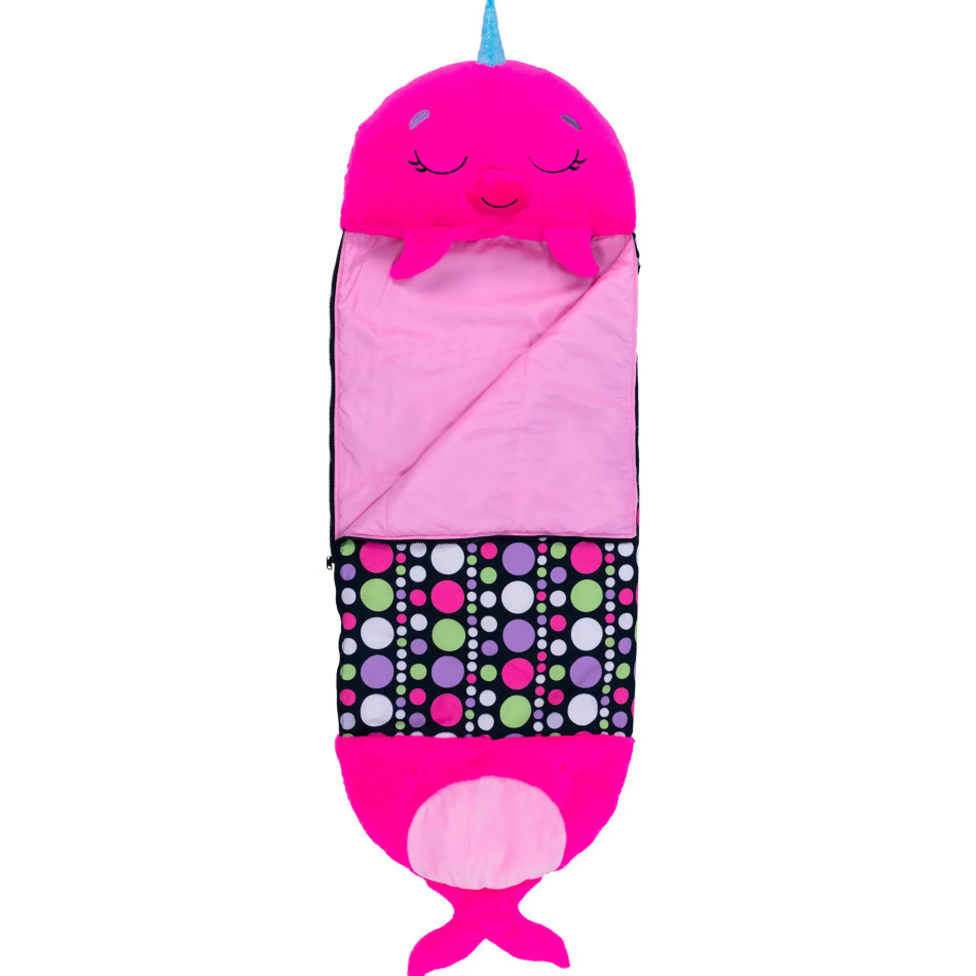 Flat River Group Happy Nappers Large 66 inch Plush Neil The Pink Narwhal - Kids 7+* Social & Emotional Skills|Stuffed Animals