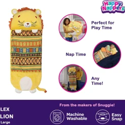 Flat River Group Happy Nappers Lion Lex 66 inch 2-in-1 Plush Pillow & Sleepy Sack - Large* Stuffed Animals|Stuffed Animals & Plush Toys