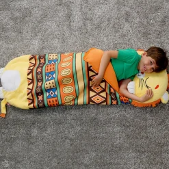 Flat River Group Happy Nappers Lion Lex 54 inch Plush Pillow & Sleepy Sack - Kids 3+* Stuffed Animals|Stuffed Animals & Plush Toys