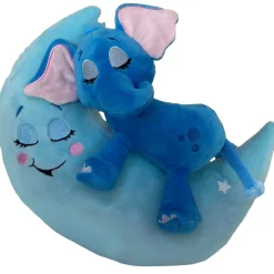 Flat River Group Happy Nappers Lullabrites 12 inch Interactive Elephant Plush - Blue* Stuffed Animals|Stuffed Animals & Plush Toys