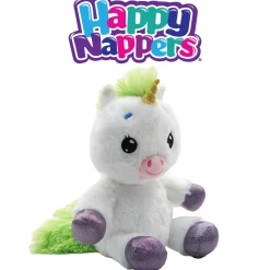 Flat River Group Happy Nappers Lullabrites Unicorn Musical Light-Up Plush - White & Green* Stuffed Animals|Stuffed Animals & Plush Toys