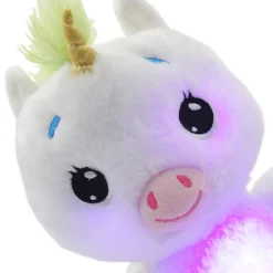 Flat River Group Happy Nappers Lullabrites Unicorn Musical Light-Up Plush - White & Green* Stuffed Animals|Stuffed Animals & Plush Toys