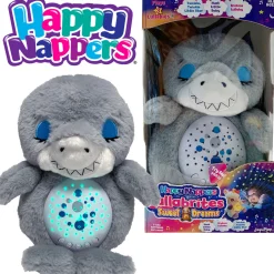 Flat River Group Happy Nappers Lullabrites Sweet Dreams Interactive Shark Plush - Grey & Blue* Stuffed Animals|Stuffed Animals & Plush Toys