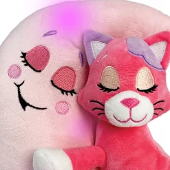 Flat River Group Happy Nappers Lullabrites 10 inch Interactive Pink Cat Moon Pet Plush* Interactive Dolls & Pets|Stuffed Animals & Plush Toys