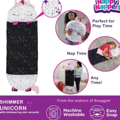 Flat River Group Happy Nappers Shimmer Unicorn Large 66 inch Pillow & Sleepy Sack - Kids 7+* Stuffed Animals|Stuffed Animals & Plush Toys