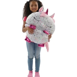 Flat River Group Happy Nappers Shimmer Unicorn Large 66 inch Pillow & Sleepy Sack - Kids 7+* Stuffed Animals|Stuffed Animals & Plush Toys