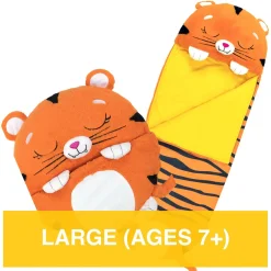 Flat River Group Happy Nappers Tiger Tobi 66 inch Plush Sleepy Sack - Large* Stuffed Animals|Stuffed Animals & Plush Toys