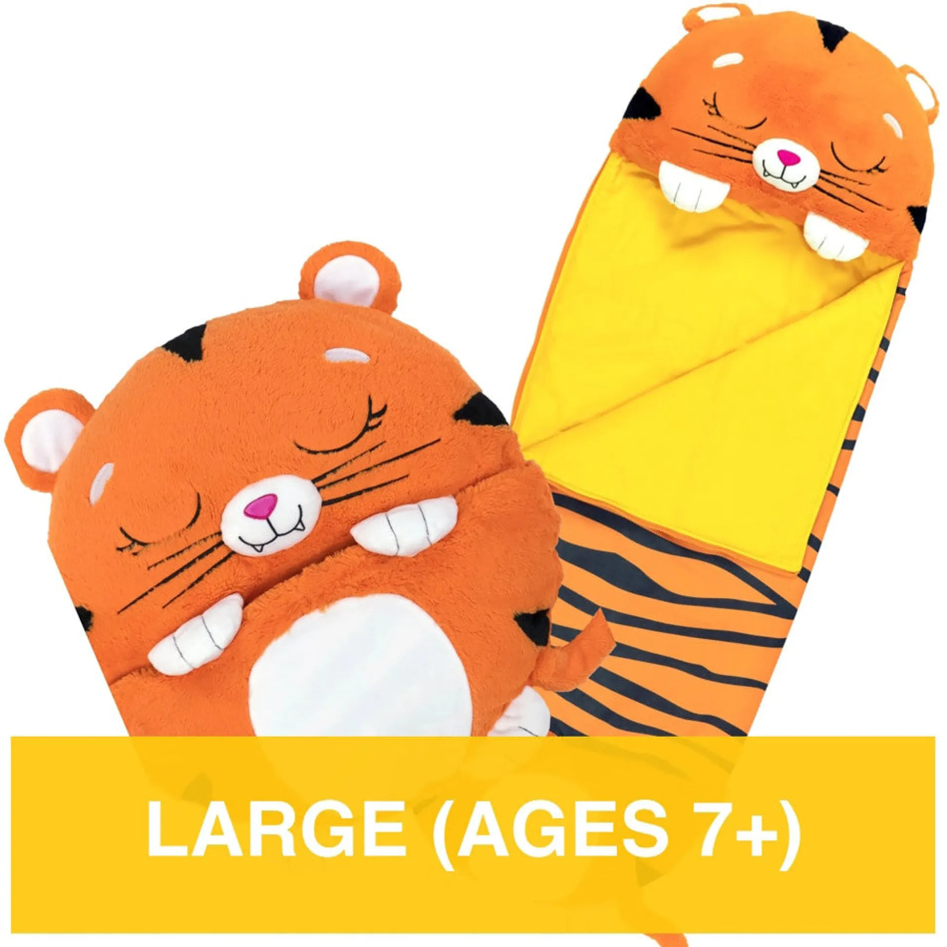 Flat River Group Happy Nappers Tiger Tobi 66 inch Plush Sleepy Sack - Large* Stuffed Animals|Stuffed Animals & Plush Toys