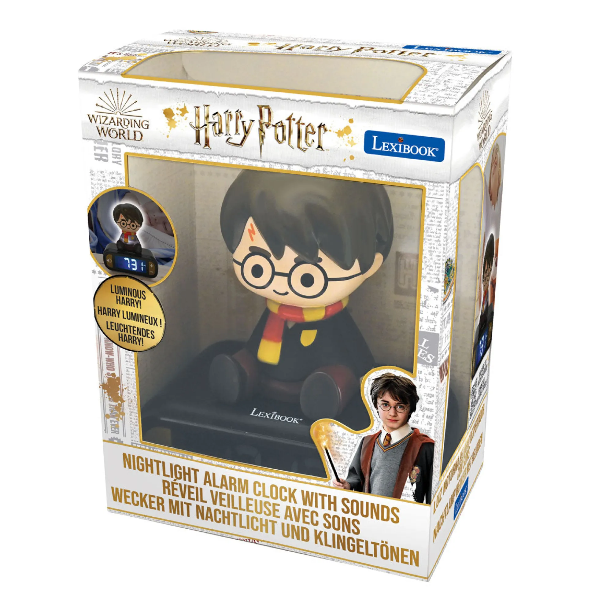 Lexibook Harry Potter 3D Magic Light-Up Alarm Clock and Nightlight* Electronics