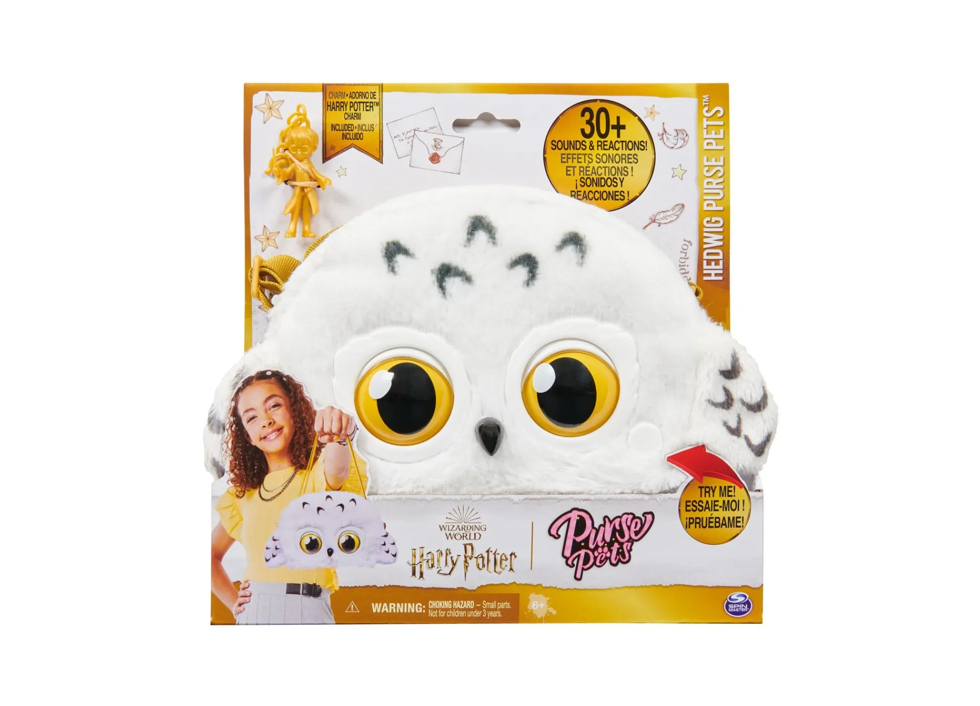 Macy's - Supplier Harry Potter Hedwig Interactive Purse Pet with Sounds and Reactions* Social & Emotional Skills|Interactive Dolls & Pets