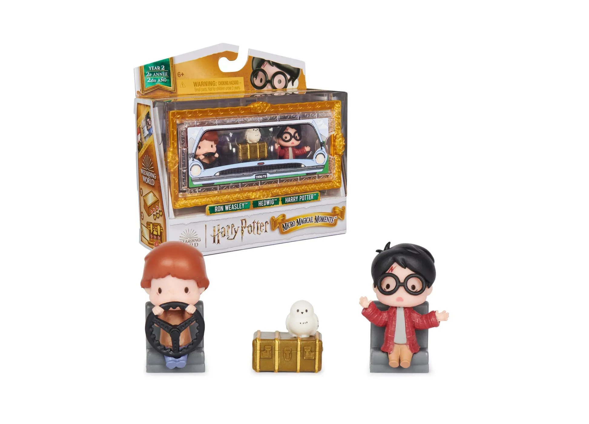Macy's - Supplier Harry Potter Micro Magical Moments Year 2 - 1.5" Flying Car Figure Set with Display Case* Collectible Figures & Playsets