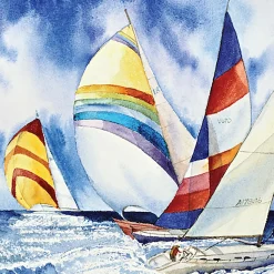 Flat River Group Hart Puzzles Sailboats by Kathleen Parr McKenna - 1000 pc* Puzzles