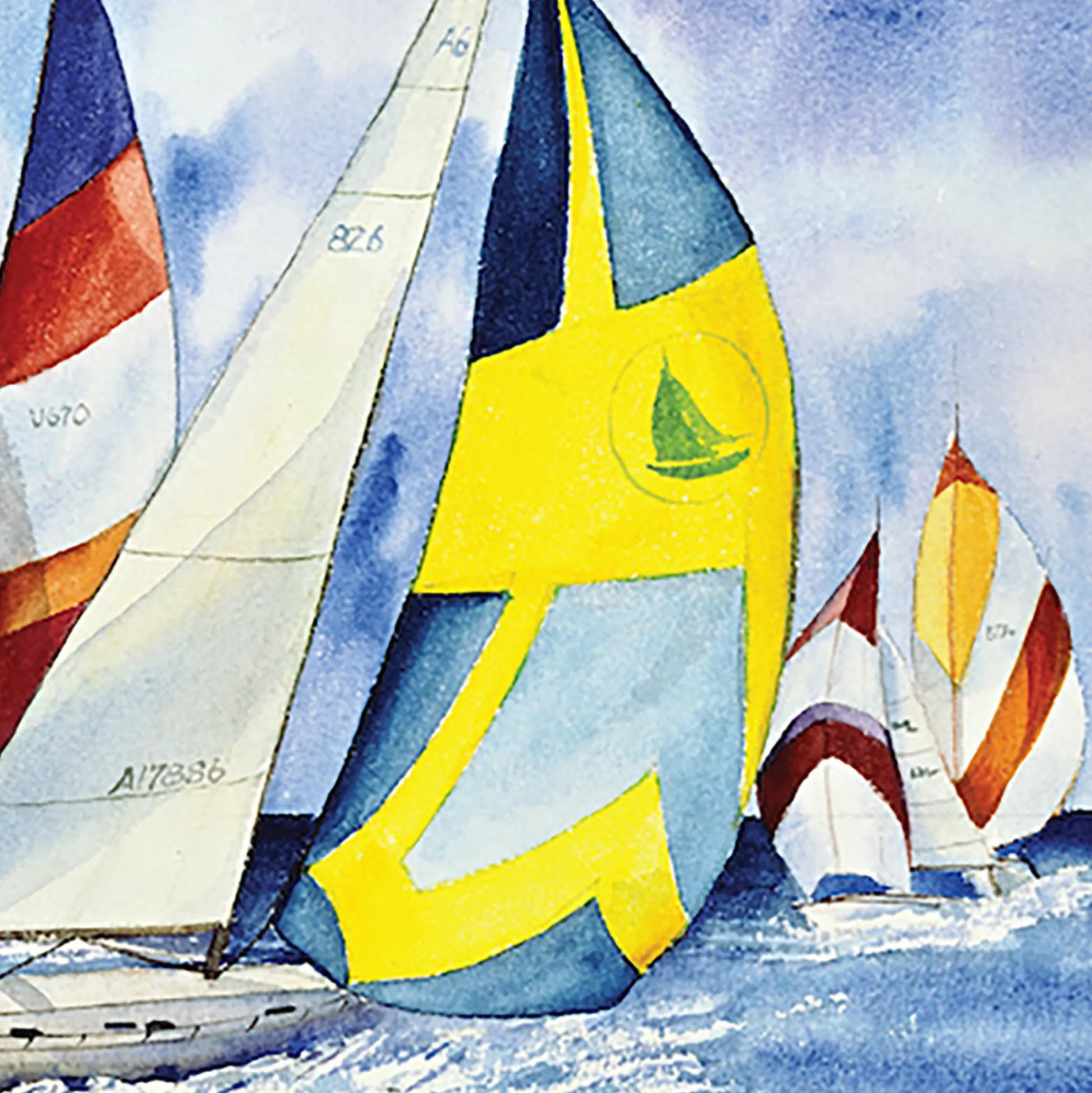 Flat River Group Hart Puzzles Sailboats by Kathleen Parr McKenna - 1000 pc* Puzzles