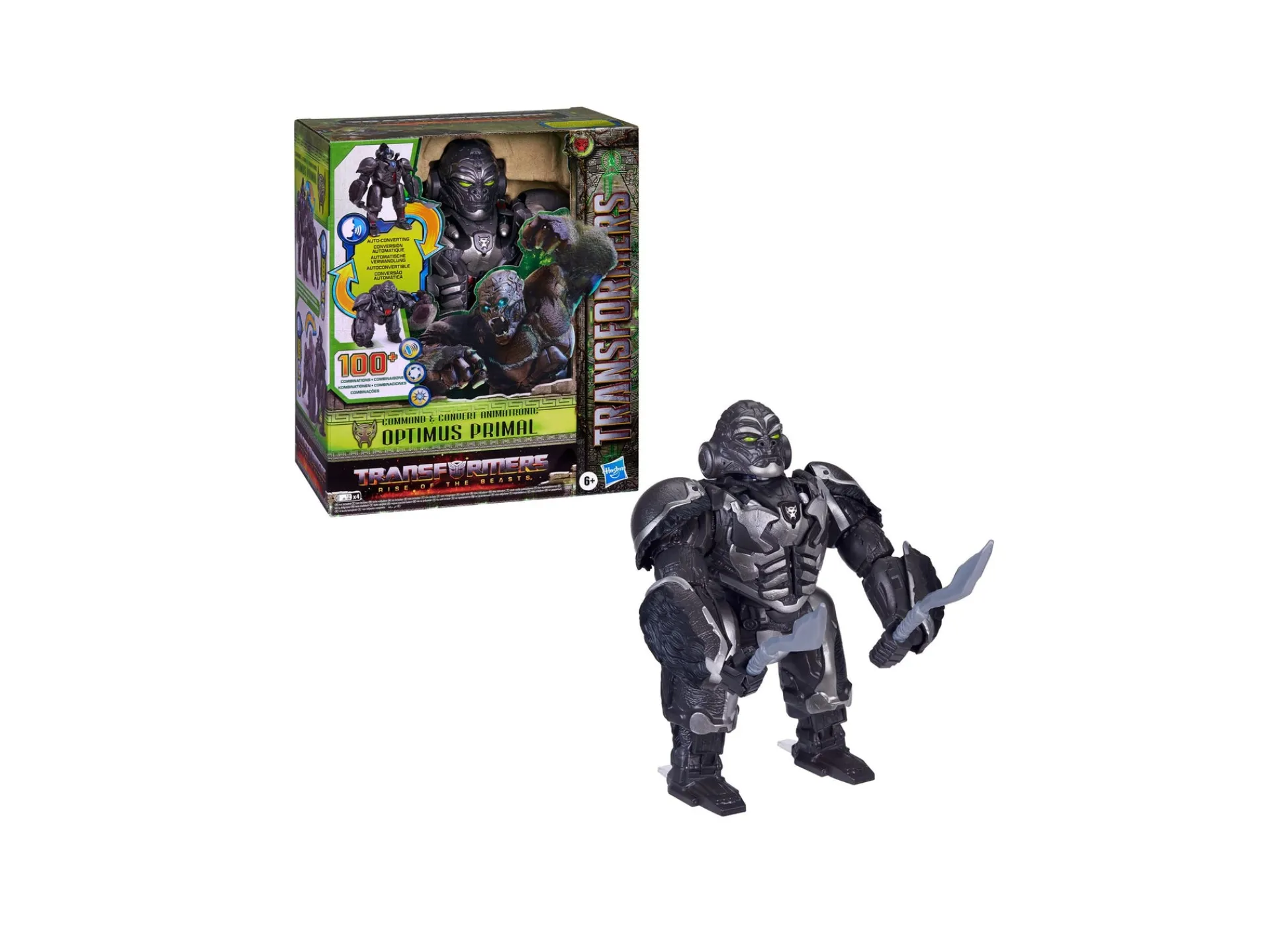 Macy's - Supplier Hasbro Transformers: Rise of the Beasts 12.5-inch Command & Convert Animatronic Optimus Primal* Collectible Figures & Playsets