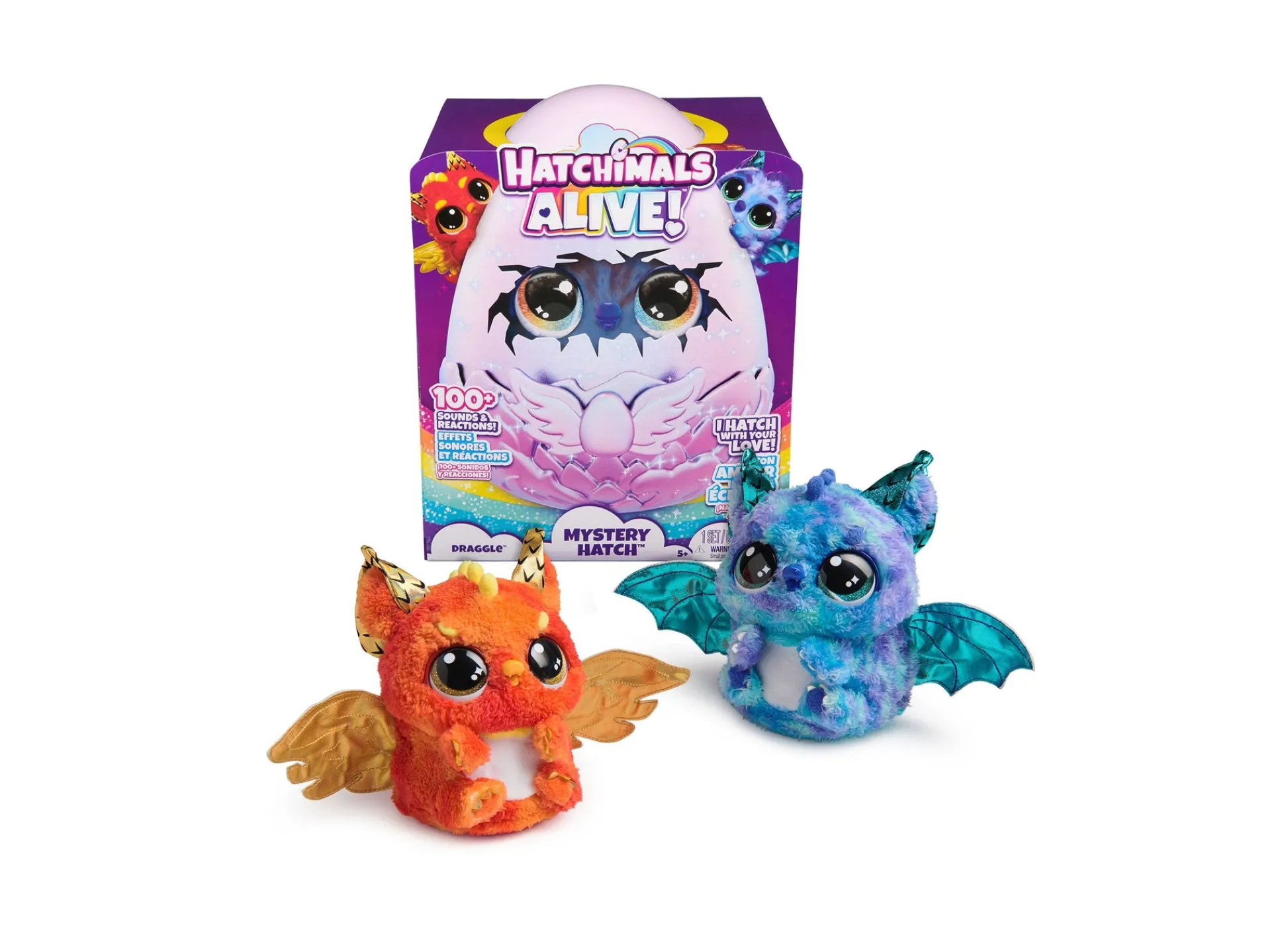 Macy's - Supplier Hatchimals Alive Mystery Hatch Draggle - Interactive Hatching Experience* Interactive Dolls & Pets|Stuffed Animals & Plush Toys