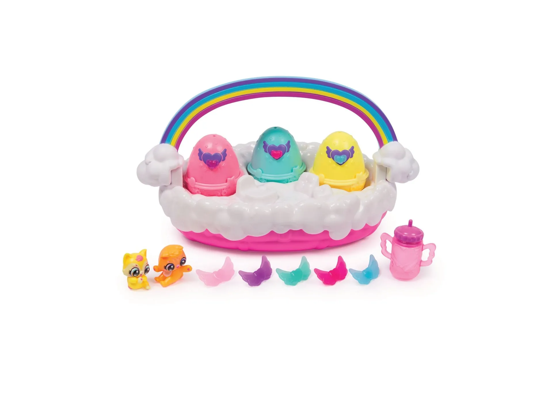 Macy's - Supplier Hatchimals Alive Neon Rainbow Spring Basket Interactive Playset* Interactive Dolls & Pets|Stuffed Animals & Plush Toys
