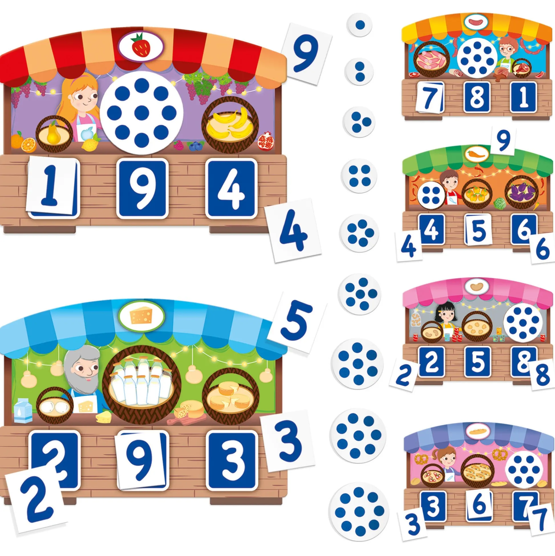 Educators Resource Headu 123 Montessori Touch Bingo - Interactive Counting Game* Preschool Education Toys & Activities