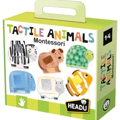 Educators Resource Headu Montessori Tactile Animals Puzzle - Sensory Exploration Toy* Puzzles|Preschool Education Toys & Activities
