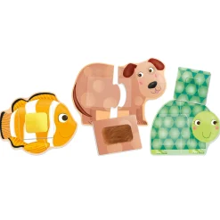 Educators Resource Headu Montessori Tactile Animals Puzzle - Sensory Exploration Toy* Puzzles|Preschool Education Toys & Activities