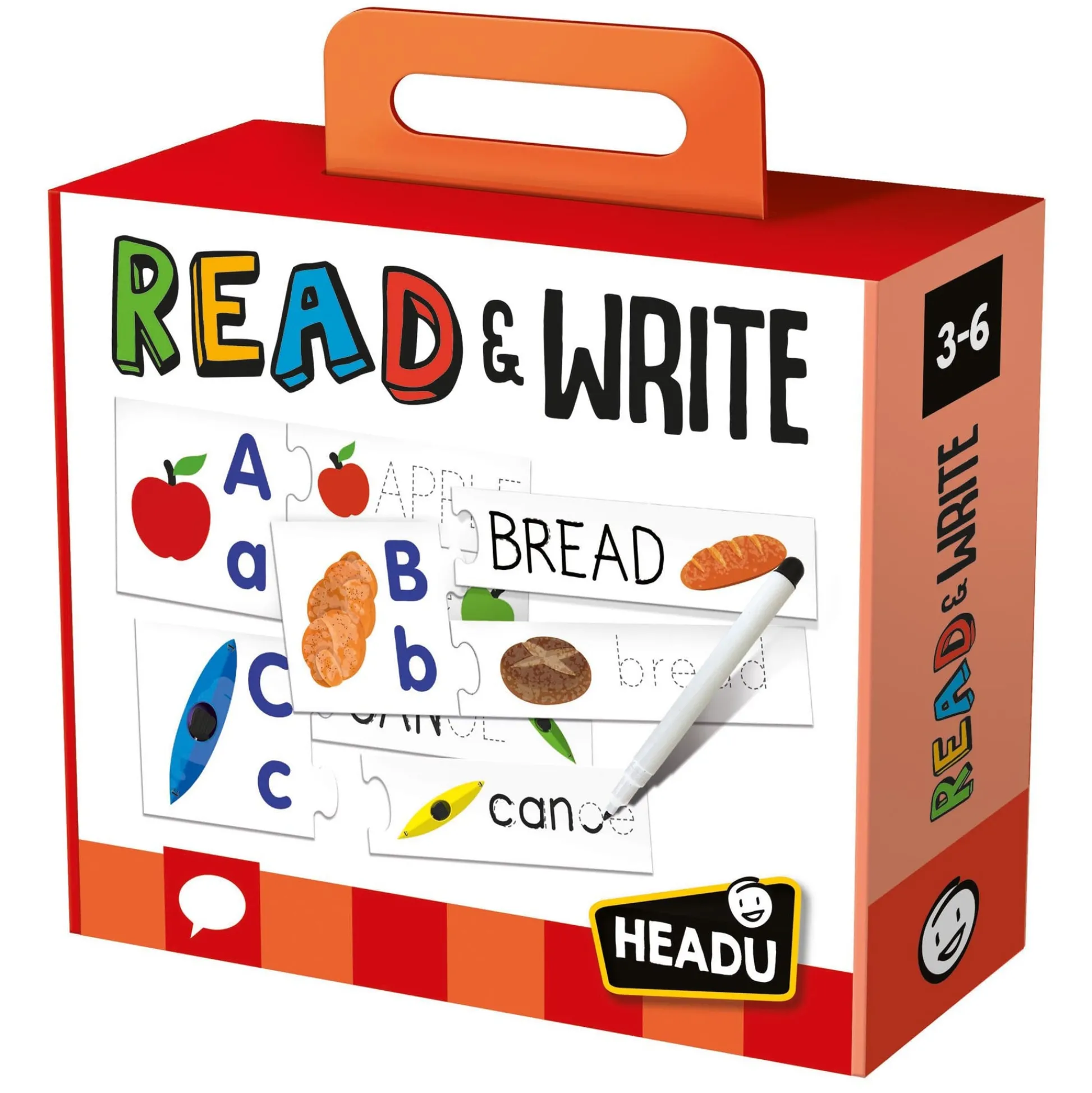 Educators Resource Headu Read & Write Puzzles - Alphabet & Writing Skills for Kids* Puzzles|Preschool Education Toys & Activities