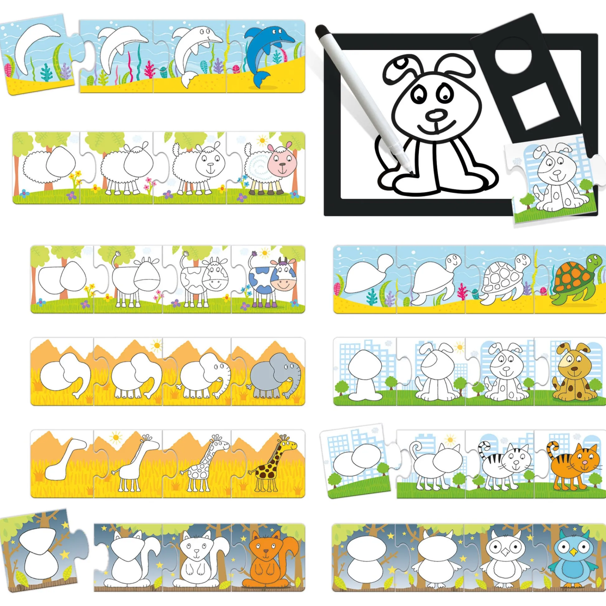 Educators Resource Headu Step by Step Drawing School - Animal Artistry Kit* Drawing, Color & Painting