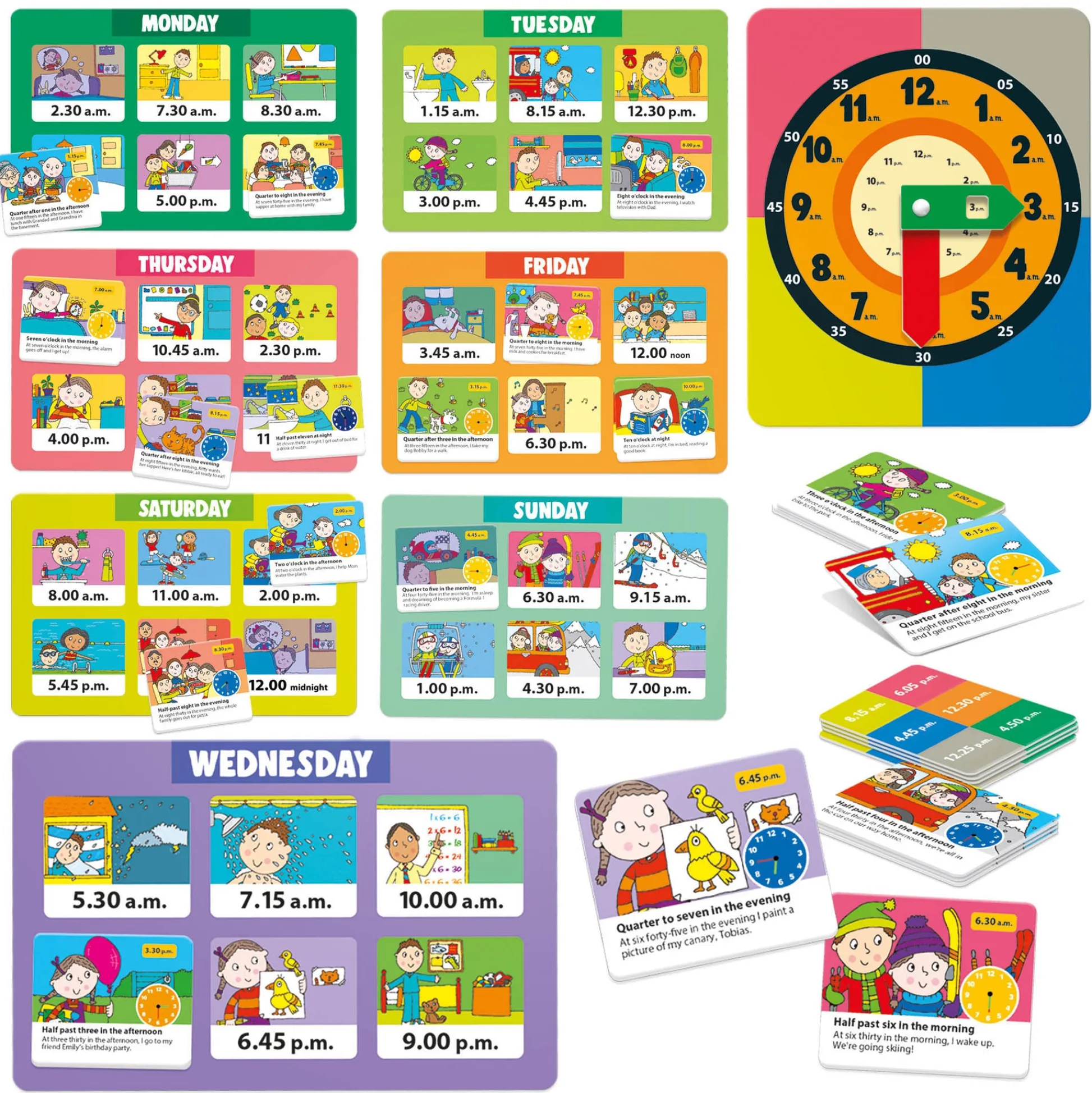 Educators Resource Headu What Time Is It - Interactive Learning Clock Game* Math Toys|Math, Counting & Time