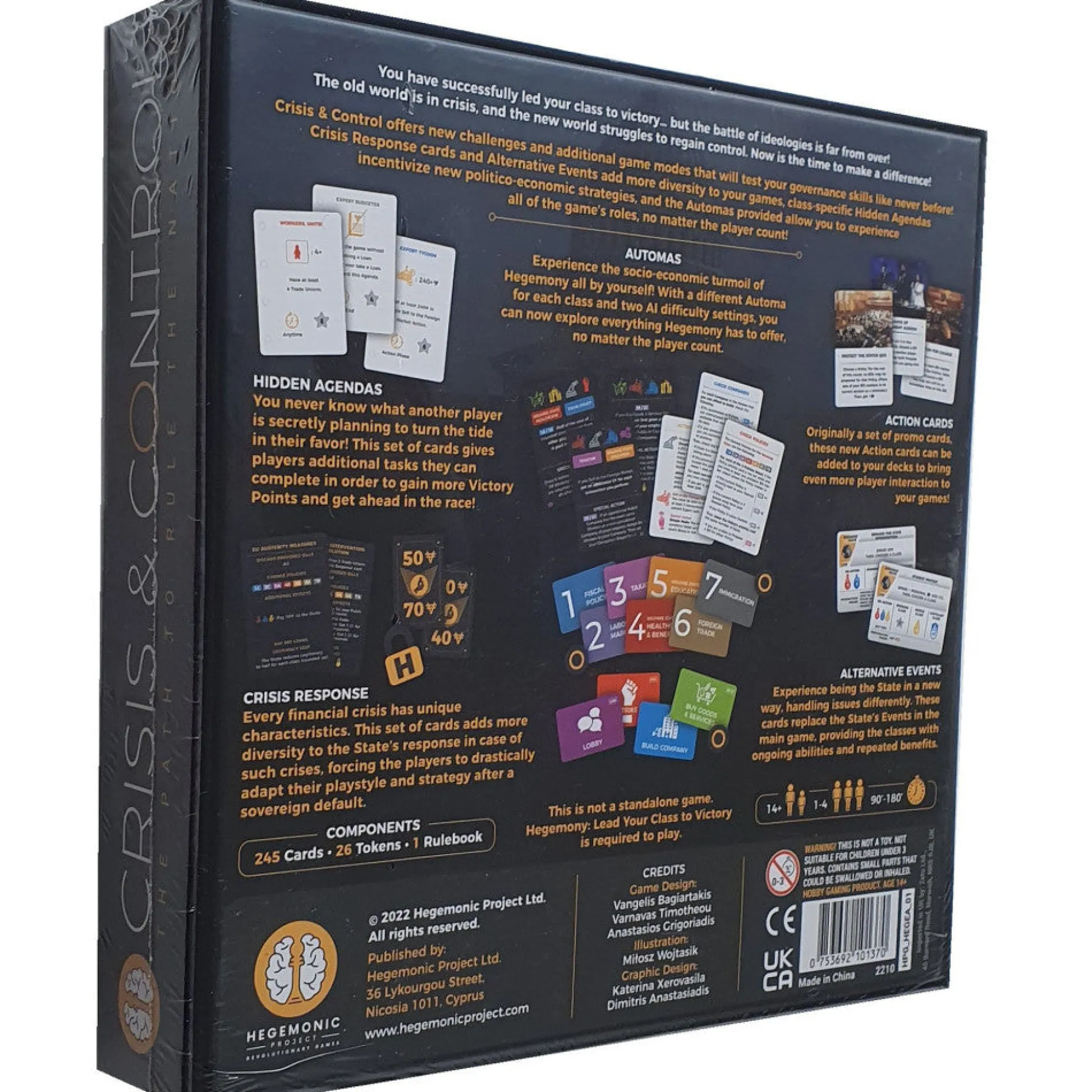 Flat River Group Hegemony: Crisis & Control Expansion - Strategic Board Game Booster* Board Games|Role-Playing Games