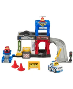 Macy's - Supplier Heroic Hideout Action Playset - Fire Station & Police Tower* Playsets & Vehicles