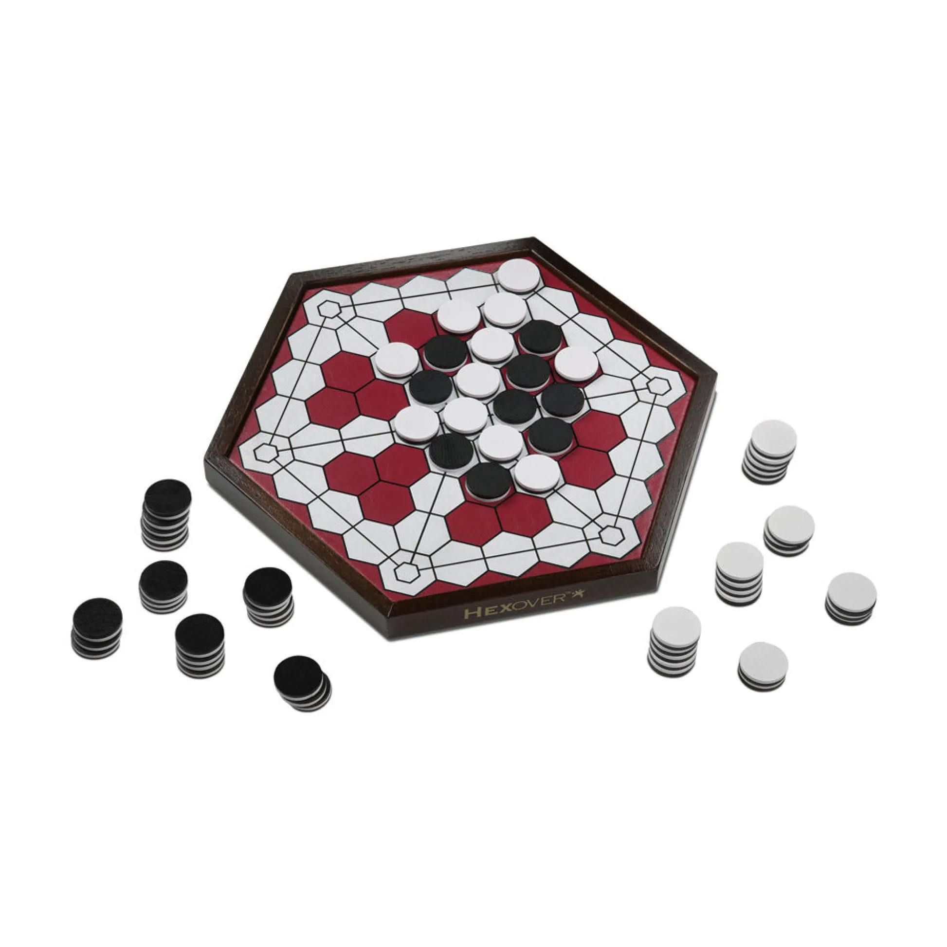 AreYouGame HEXOVER Strategy Board Game with Reversible Disks* Board Games|Role-Playing Games