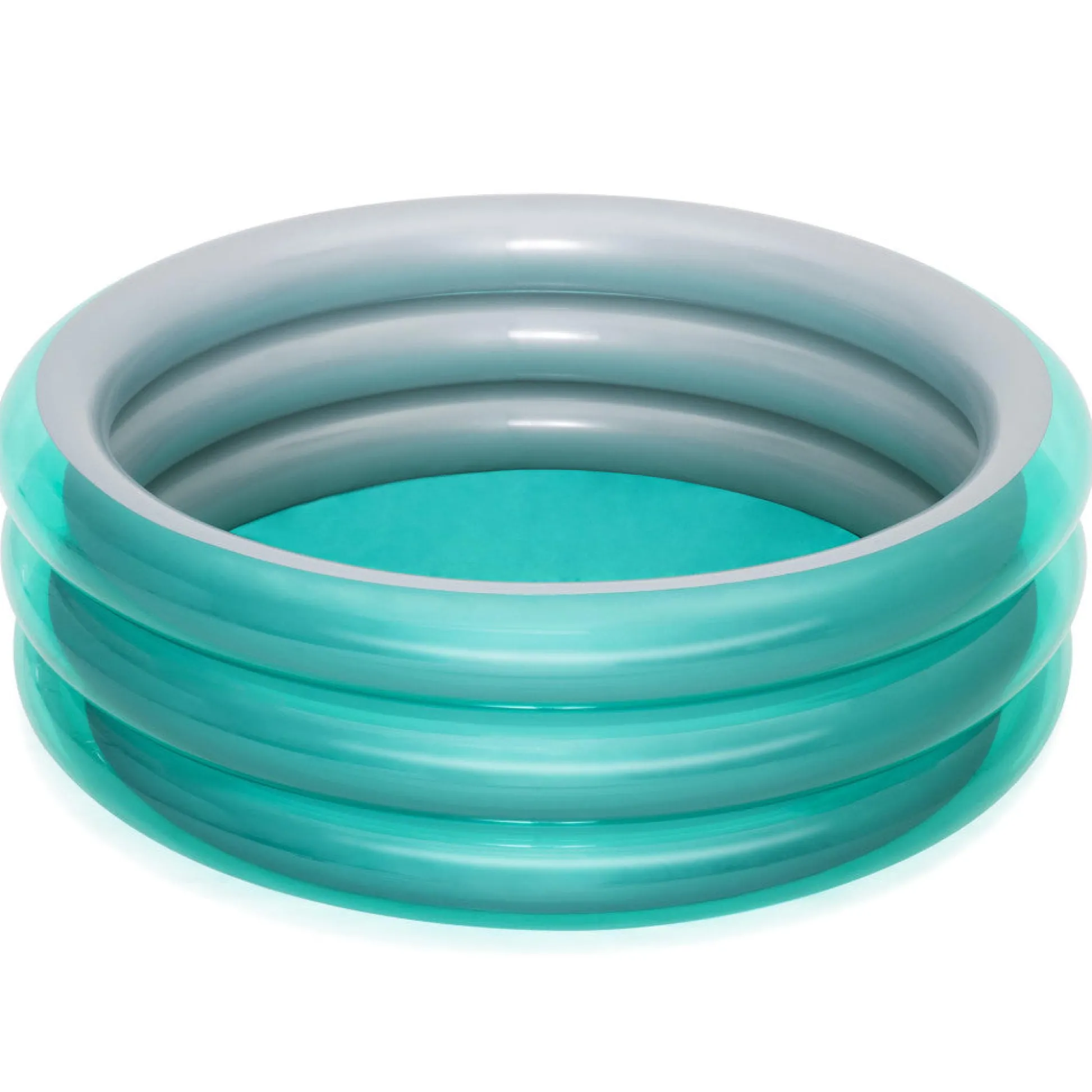 Flat River Group H2OGO! Big Metallic 3-Ring Inflatable Play Pool for Kids, 5 ft. 7 in. Diameter* Swimming Pools & Water Toys|Social & Emotional Skills