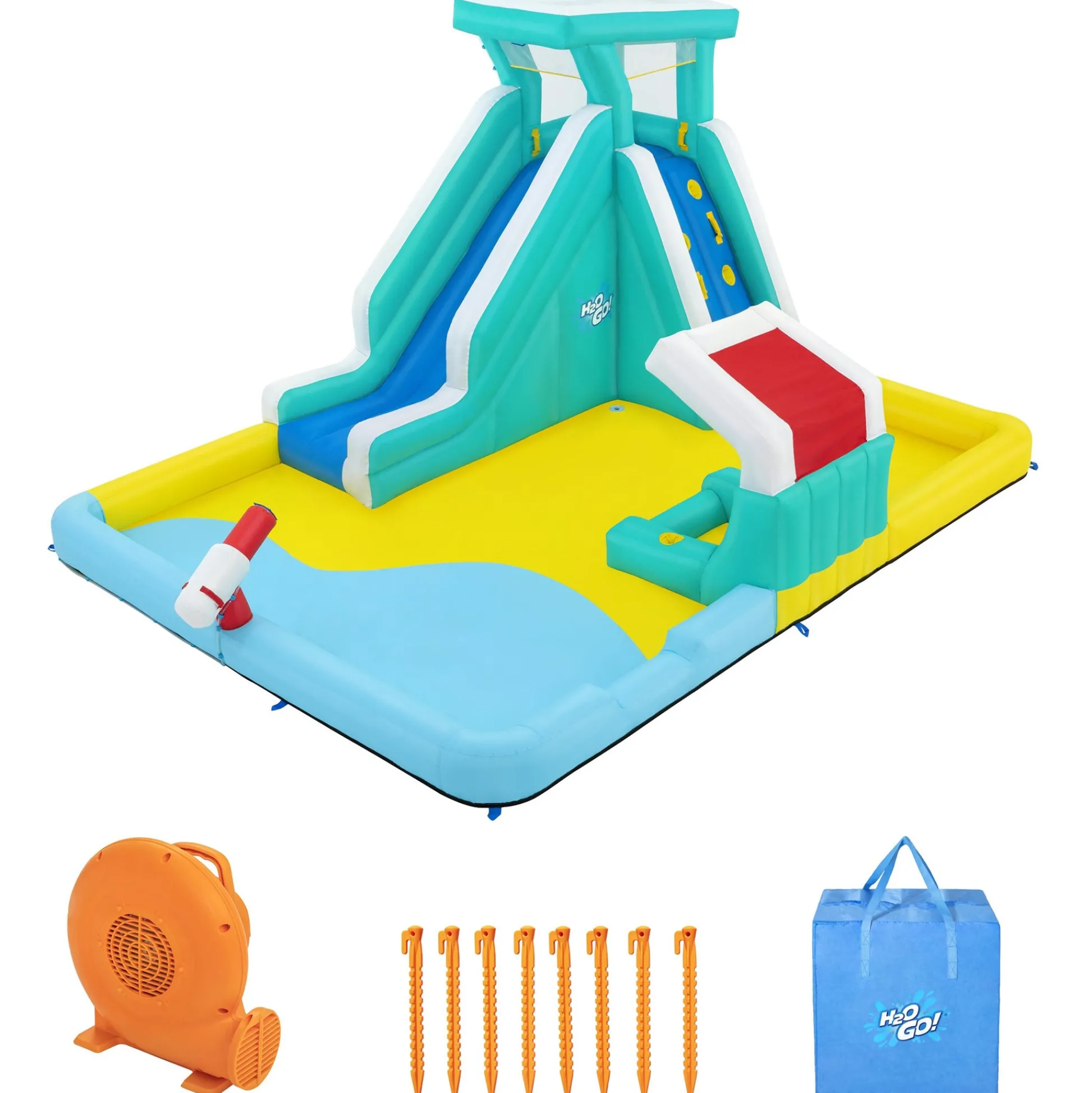 Flat River Group H2OGO! Mega Water Park - Beach Blast Inflatable Play Area* Swimming Pools & Water Toys