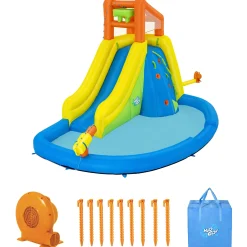 Flat River Group H2OGO! Mega Water Park - Mount Splashblast Inflatable Water Slide Combo* Swimming Pools & Water Toys