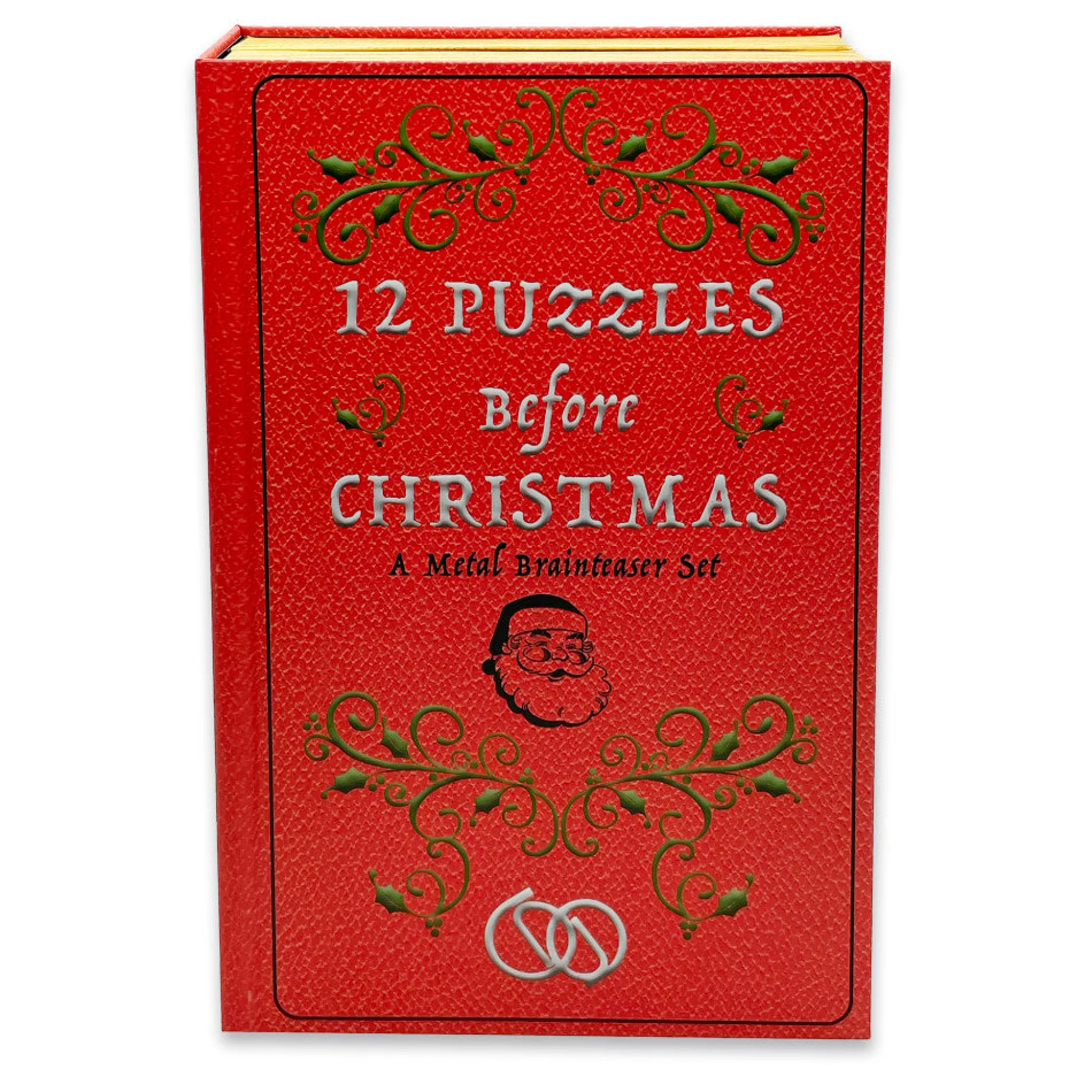 Flat River Group Holly Jolly 12-Piece Metal Puzzle Advent Calendar Book* Puzzles