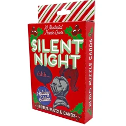 Flat River Group Holly Jolly Silent Night Rebus Puzzle Cards - Holiday Carol Guessing Game* Card Games|Puzzles