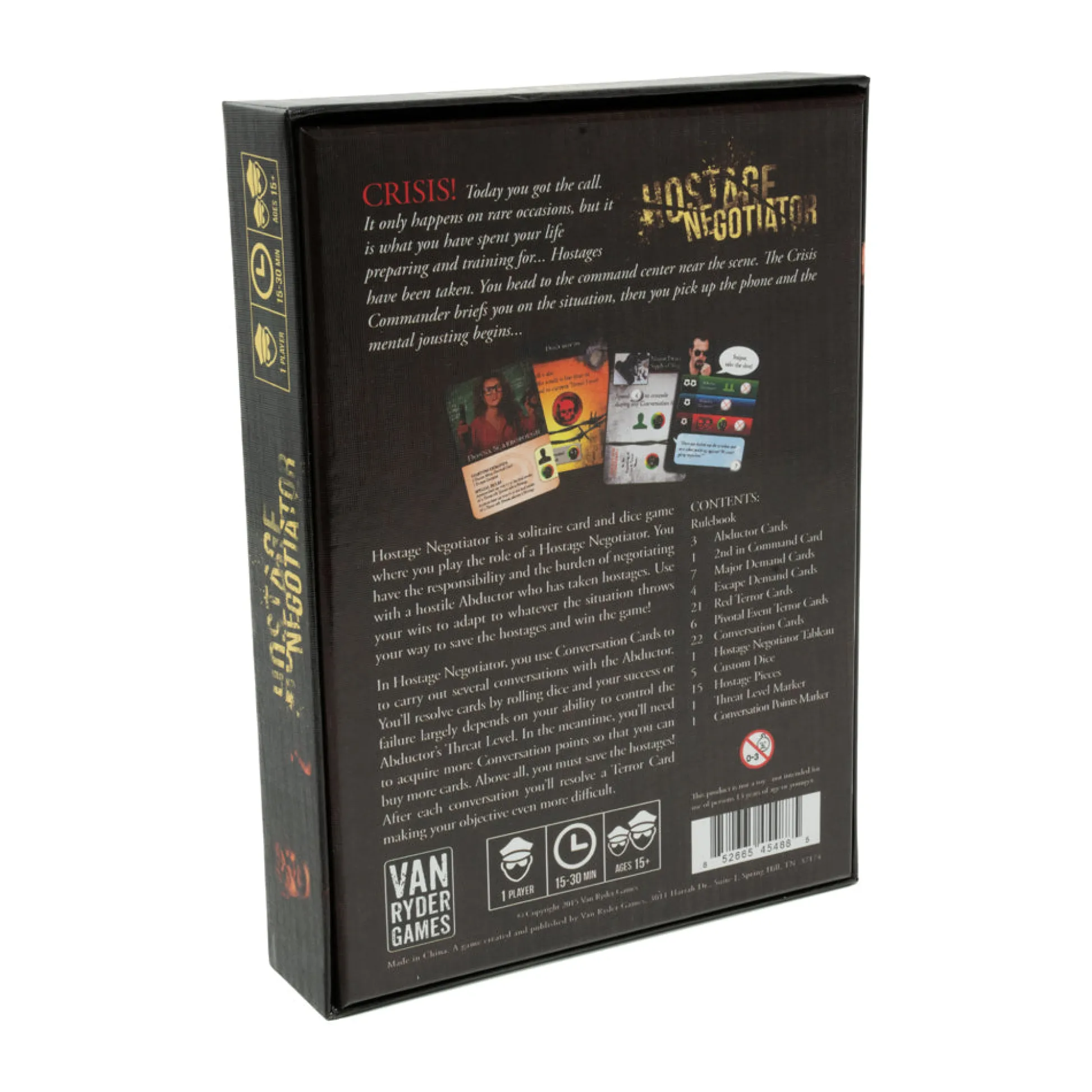 AreYouGame Hostage Negotiator Solo Strategy Card Game* Card Games