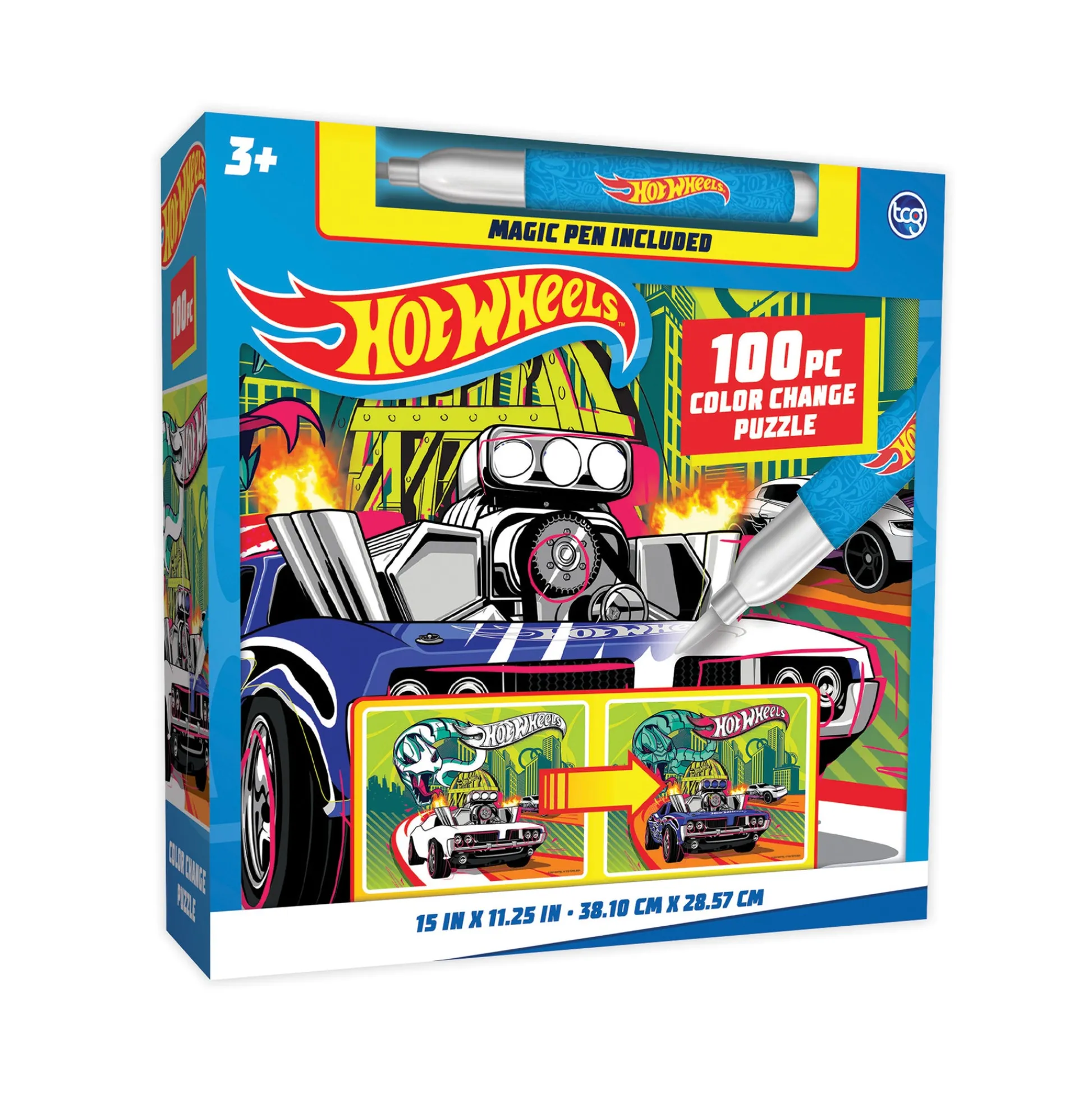 The Distribution Solutions Hot Wheels Color Surprise Jigsaw Puzzle - 100 pc* Puzzles
