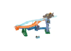 Macy's - Supplier Hot Wheels RacerVerse Jurassic World Crash & Splash Track Set with Die-Cast Dinosaur Toy Car* Playsets & Vehicles