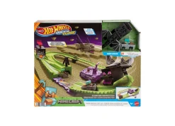 Macy's - Supplier Hot Wheels RacerVerse Minecraft Track Set and Die-Cast Diamond Armor Steve* Playsets & Vehicles