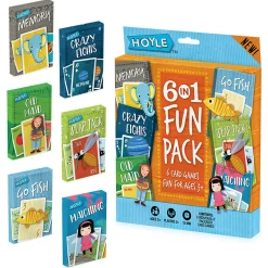 Educators Resource Hoyle 6-in-1 Fun Pack Classic Children's Card Games, 18-Game Mega Set* Card Games