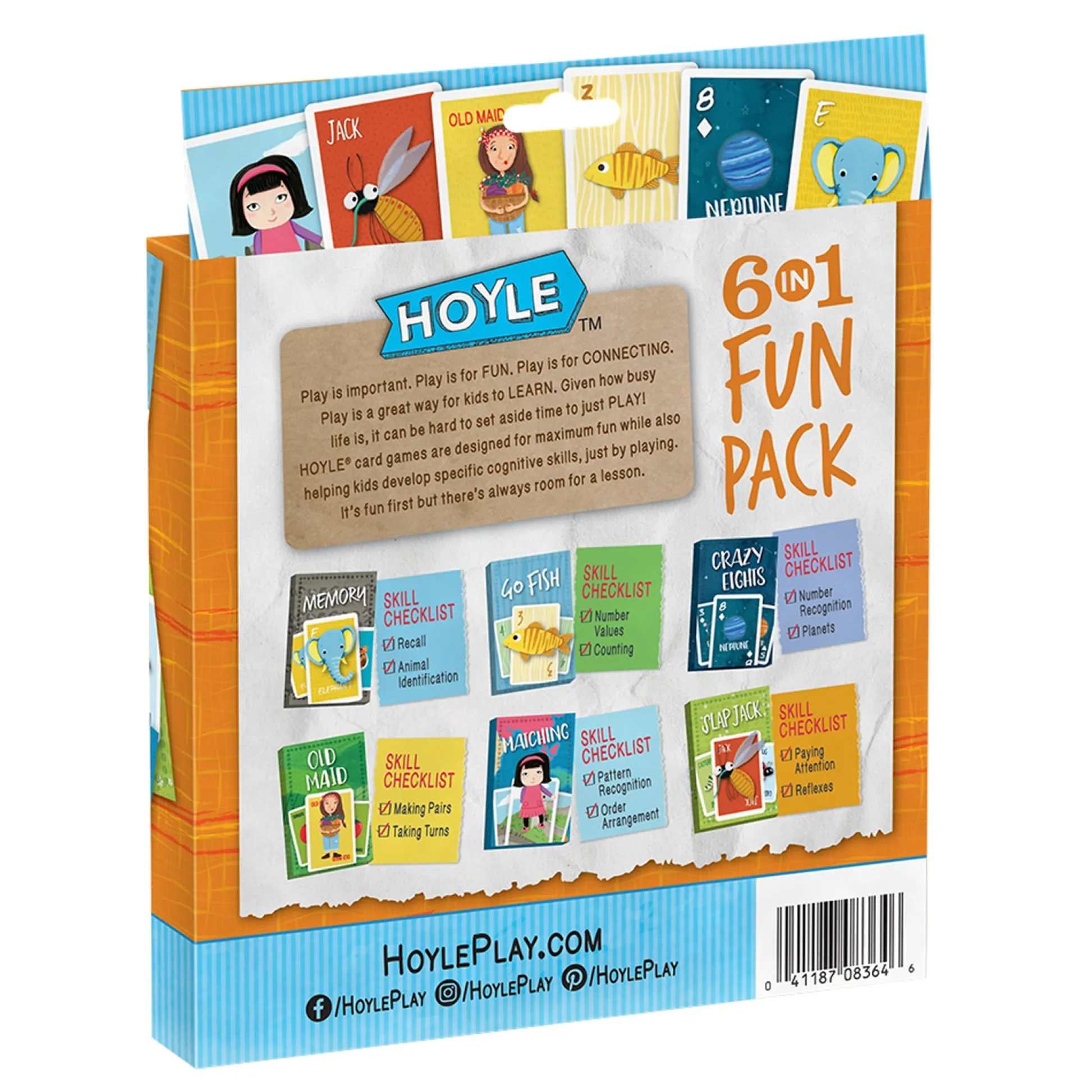 Educators Resource Hoyle 6-in-1 Fun Pack Classic Children's Card Games, 18-Game Mega Set* Card Games