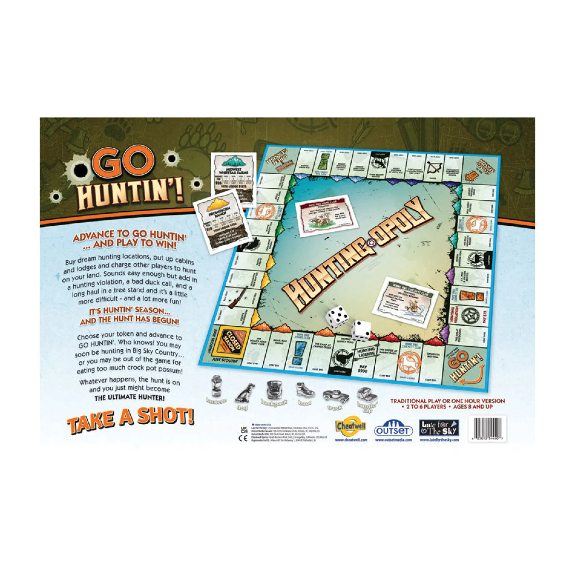 AreYouGame Hunting-Opoly Wilderness Adventure Board Game* Board Games|Role-Playing Games