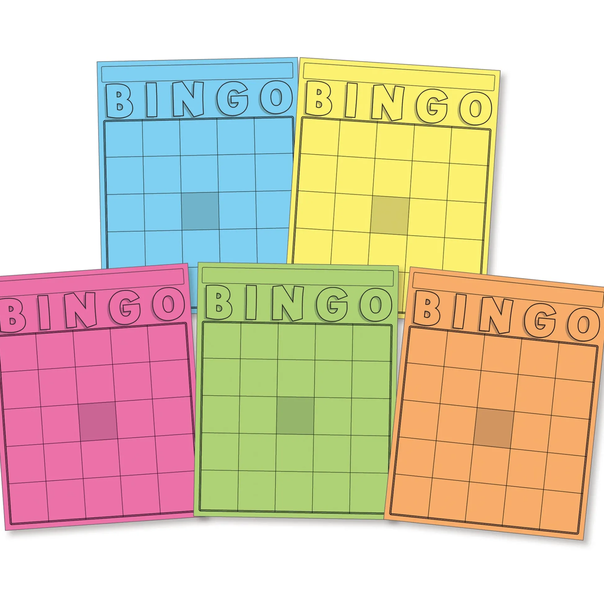 Educators Resource Hygloss Colorful Bingo Blast Cards & Chips Set - 1000 Chips, 50 Cards* Family & Entertainments Games|Social & Emotional Skills