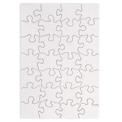 Educators Resource Hygloss Create-Your-Own 28-Piece Rectangle Puzzle - 24 Pack* Puzzles|Crafts & Activities