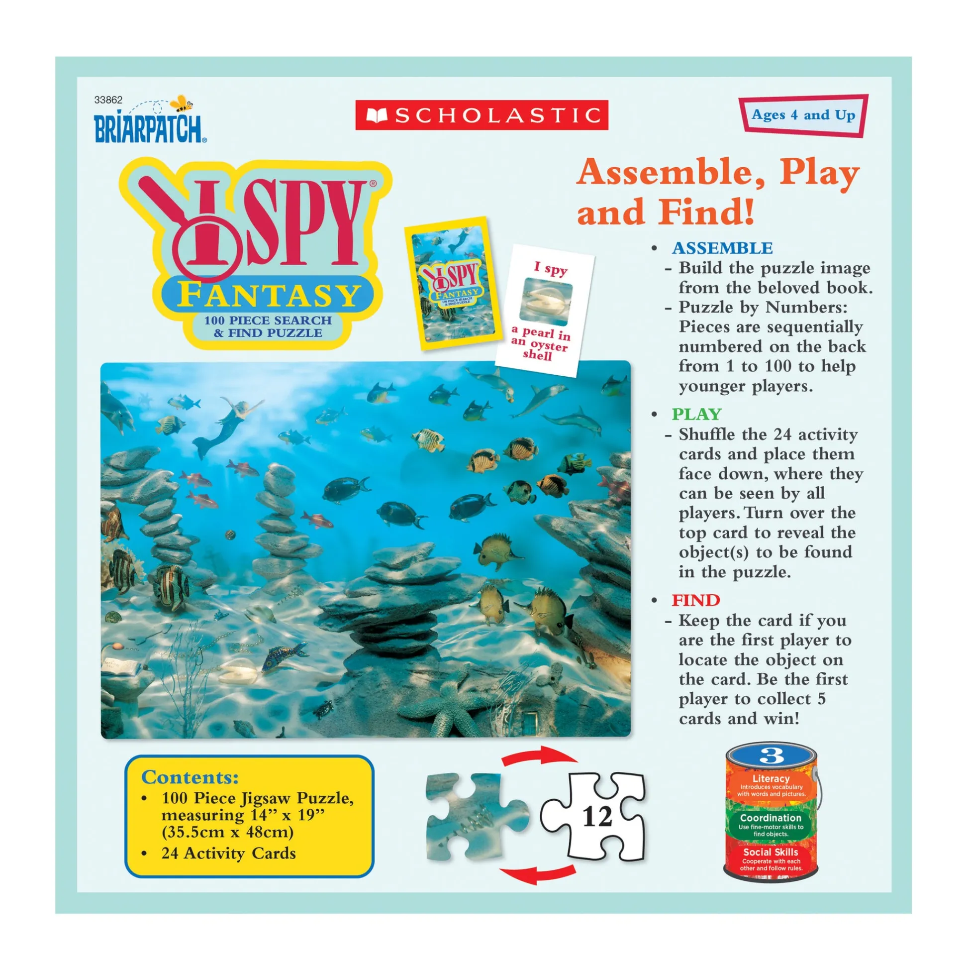 AreYouGame I Spy Fantasy Search & Find Puzzle - 100 Pcs* Puzzles