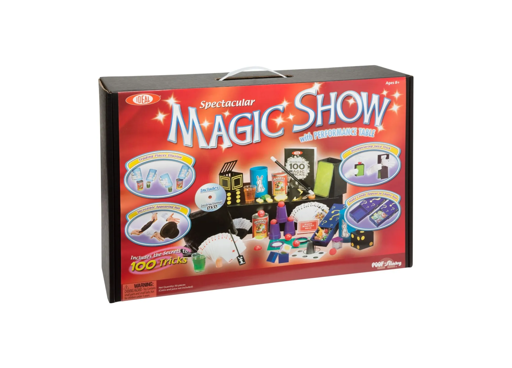Flat River Group Ideal Magic Spectacular Magic Suitcase 100-Trick Set* Dress Up